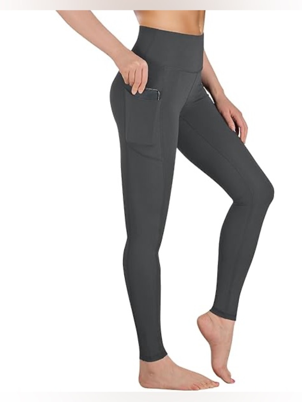 New-Leggings "SPORT" for women size S/M-grey dark, stretch/75% Nilon,25%Spandex